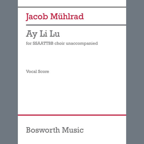 Easily Download Jacob Mühlrad Printable PDF piano music notes, guitar tabs for  SATB divisi Choir. Transpose or transcribe this score in no time - Learn how to play song progression.