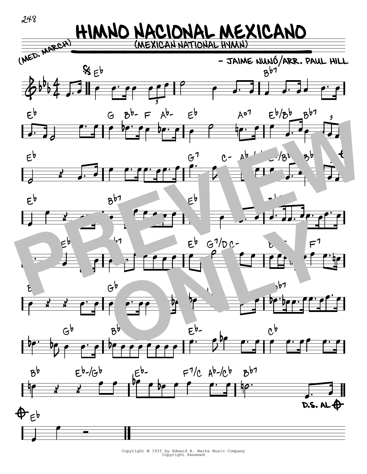 Jaime Nuno Himno Nacional Mexicano (Mexican National Hymn) sheet music notes and chords arranged for Piano, Vocal & Guitar Chords (Right-Hand Melody)