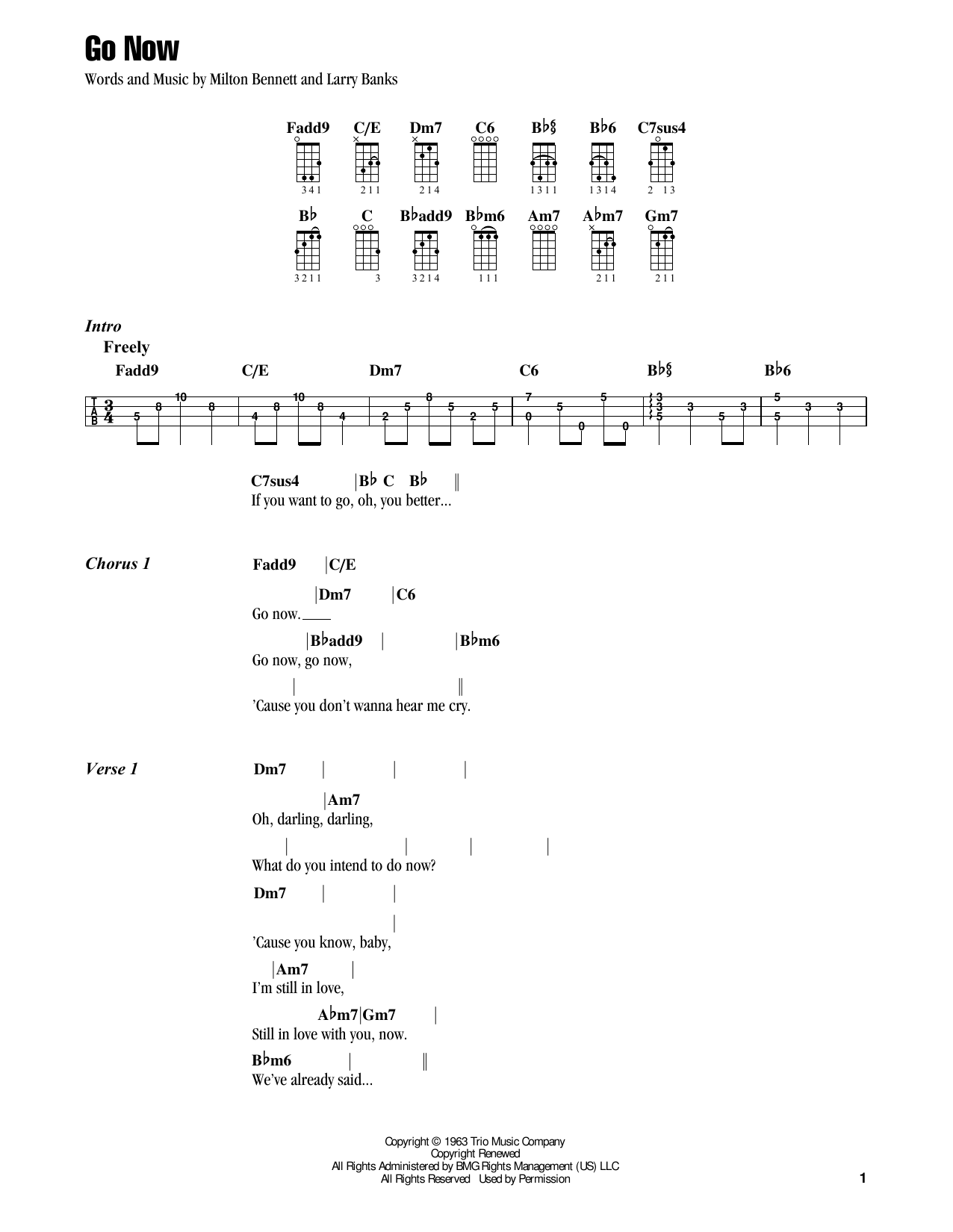 Jake Shimabukuro Go Now (feat. Michael McDonald) sheet music notes and chords arranged for Ukulele