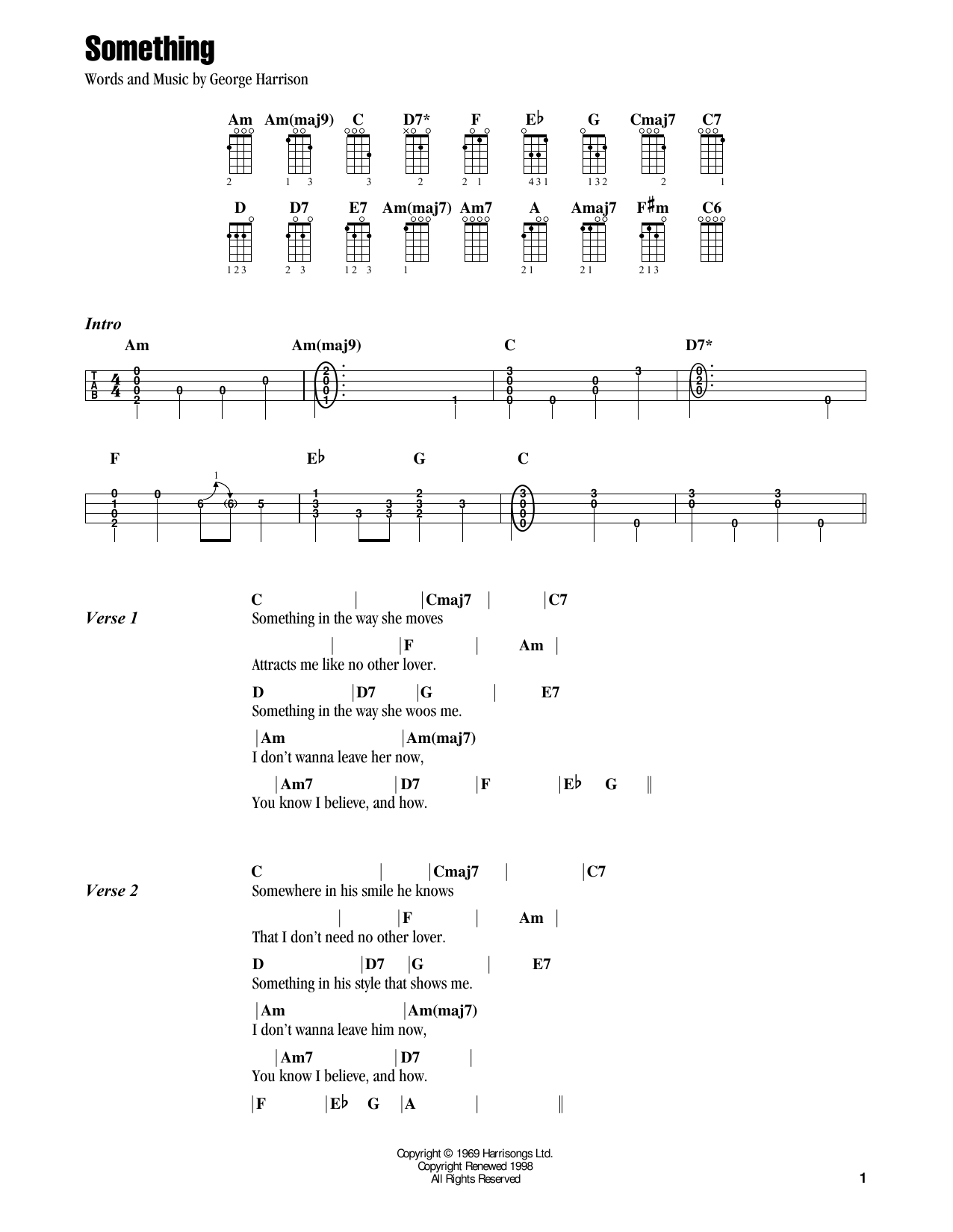 Jake Shimabukuro Something (feat. Vince Gill and Amy Grant) sheet music notes and chords arranged for Ukulele