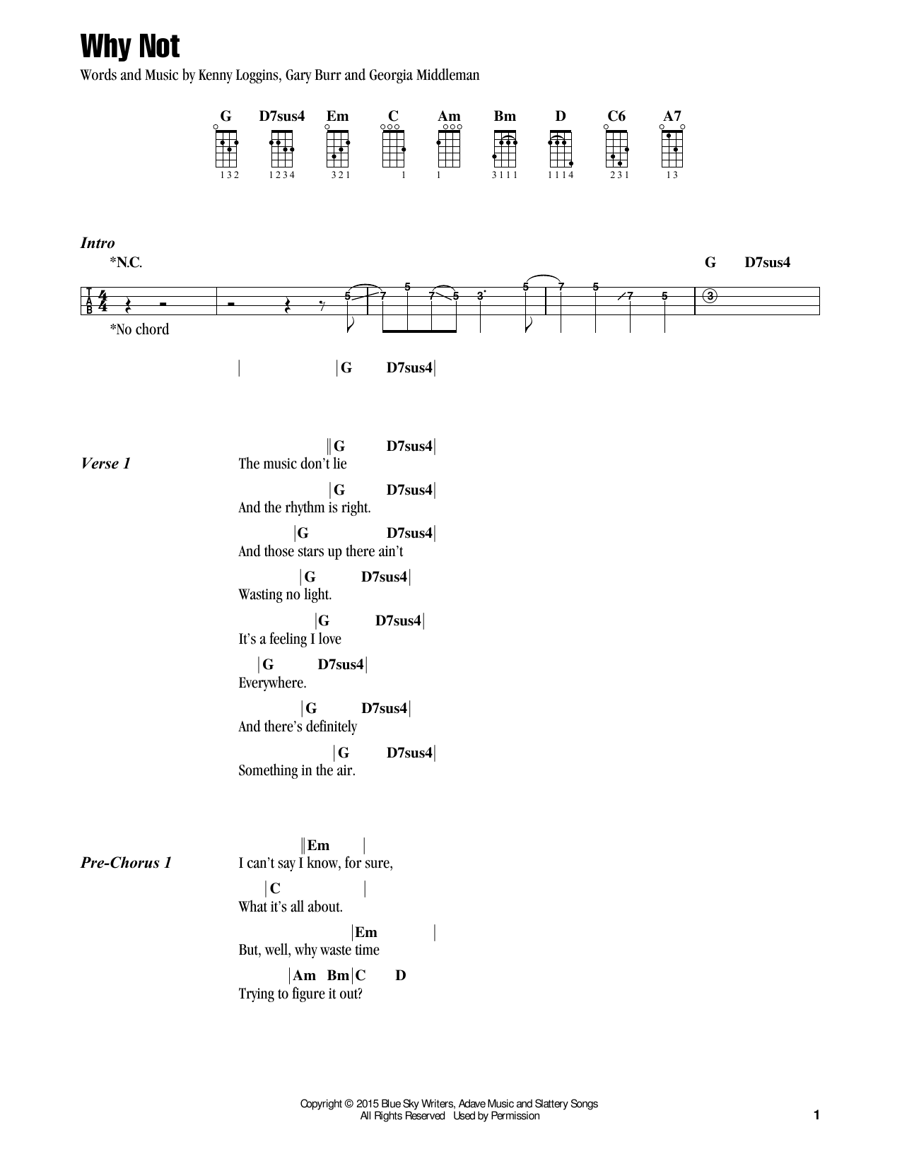 Jake Shimabukuro Why Not sheet music notes and chords arranged for Ukulele