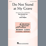 James Deignan 'Do Not Stand At My Grave' 3-Part Treble Choir