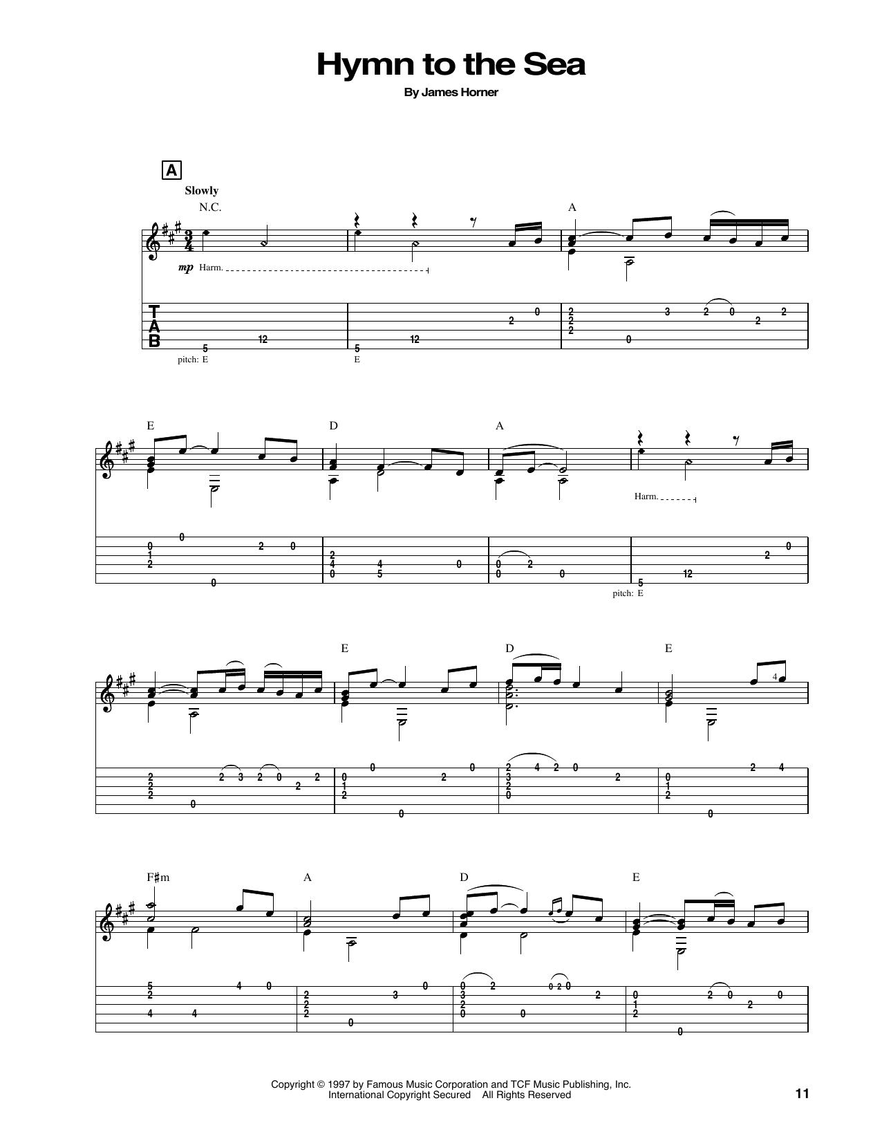 James Horner Hymn To The Sea (from Titanic) sheet music notes and chords arranged for Piano Duet