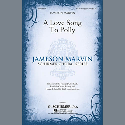 Easily Download Jameson Marvin Printable PDF piano music notes, guitar tabs for  SATB Choir. Transpose or transcribe this score in no time - Learn how to play song progression.