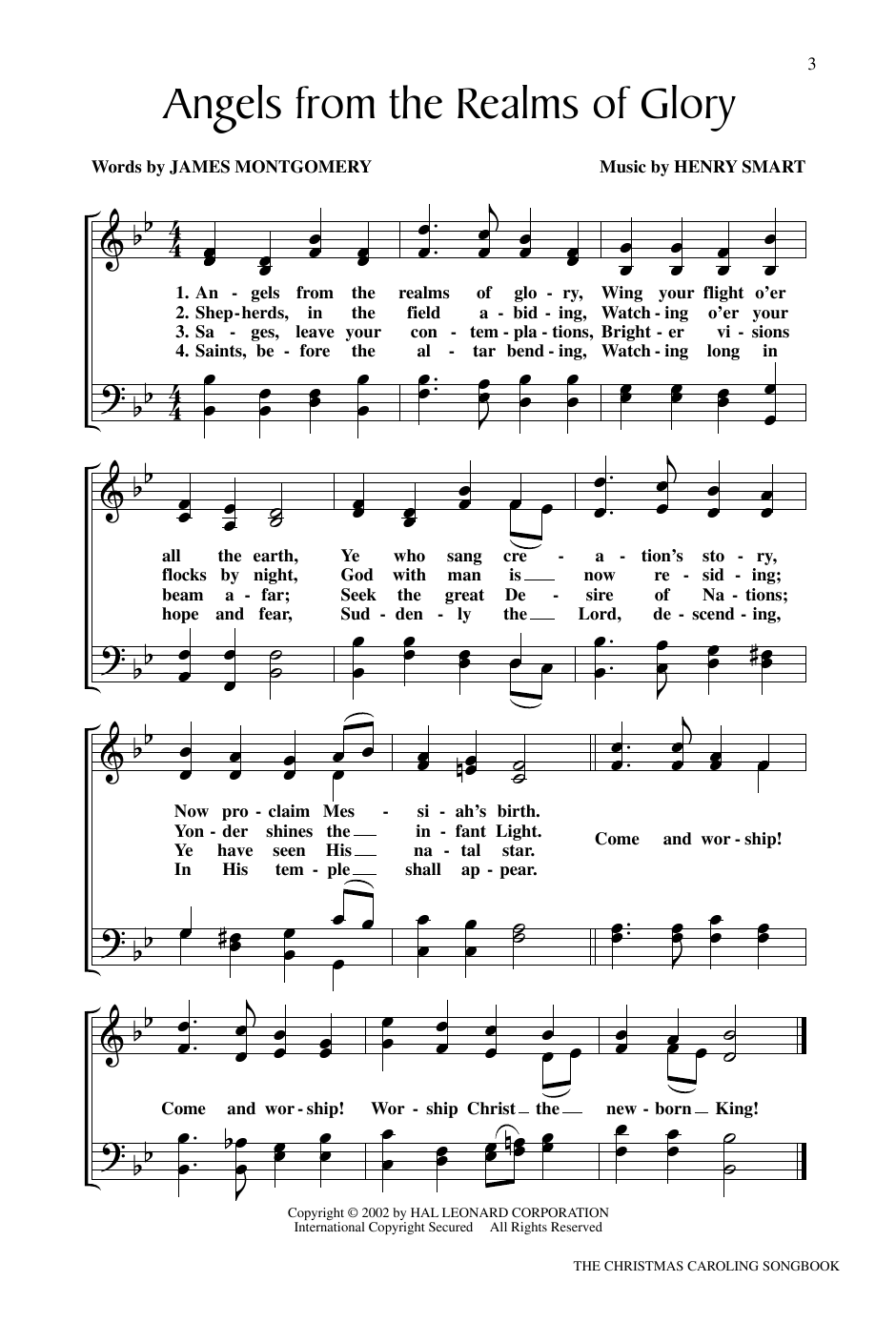 Janet Day The Christmas Caroling Songbook sheet music notes and chords arranged for SATB Choir