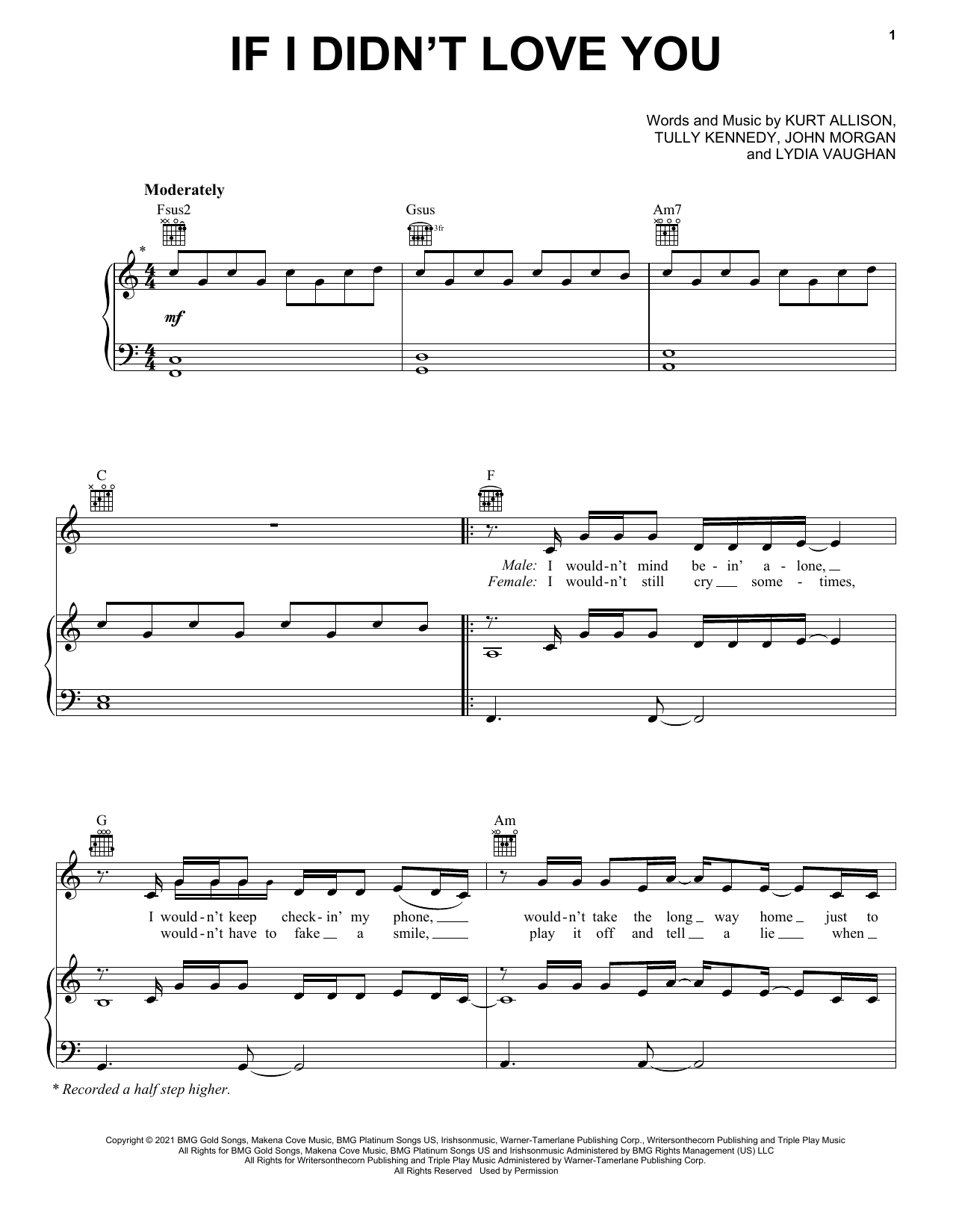 Jason Aldean & Carrie Underwood If I Didn't Love You sheet music notes and chords arranged for Ukulele