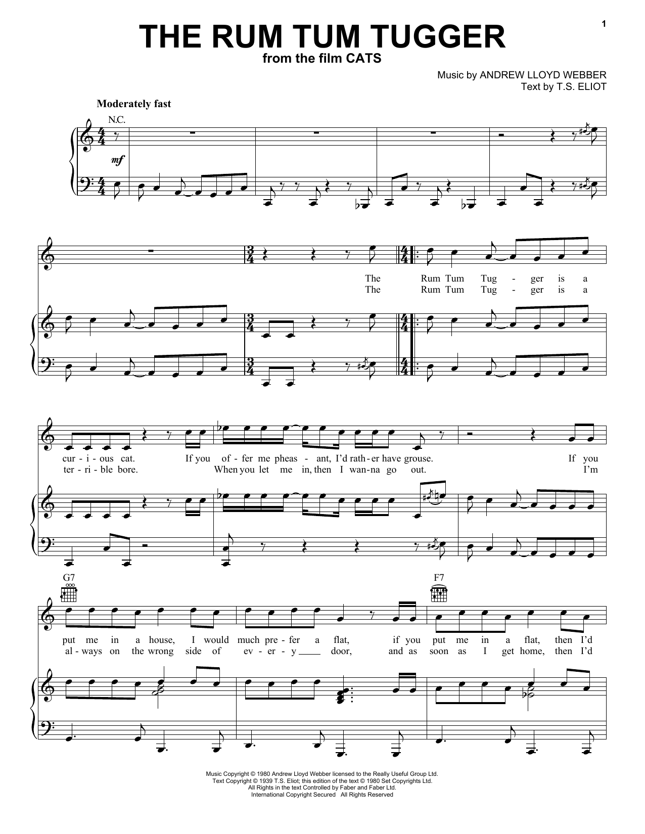Jason Derulo The Rum Tum Tugger (from the Motion Picture Cats) sheet music notes and chords arranged for Easy Piano