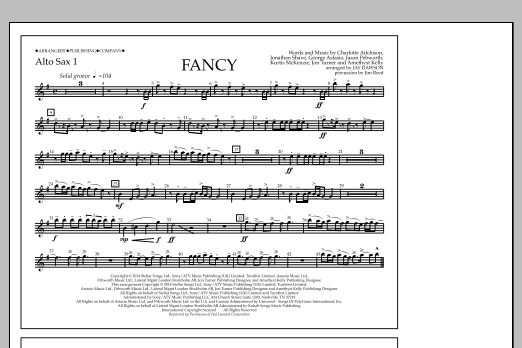 Jay Dawson Fancy - Alto Sax 1 sheet music notes and chords arranged for Marching Band