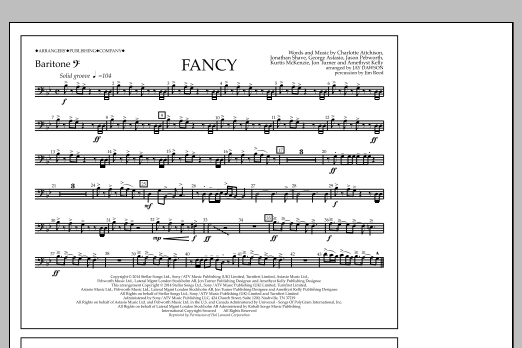 Jay Dawson Fancy - Baritone B.C. sheet music notes and chords arranged for Marching Band