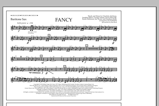 Jay Dawson Fancy - Baritone Sax sheet music notes and chords arranged for Marching Band