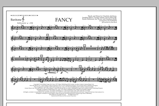 Jay Dawson Fancy - Baritone T.C. sheet music notes and chords arranged for Marching Band