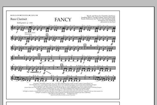 Jay Dawson Fancy - Bass Clarinet sheet music notes and chords arranged for Marching Band