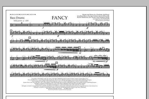 Jay Dawson Fancy - Bass Drums sheet music notes and chords arranged for Marching Band