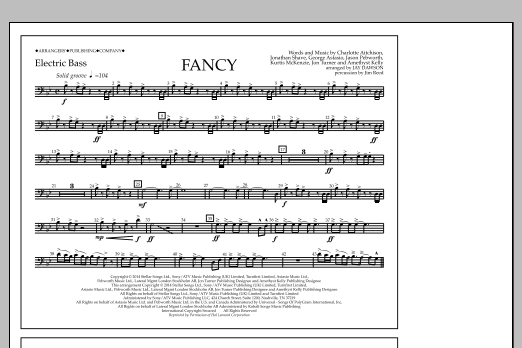 Jay Dawson Fancy - Electric Bass sheet music notes and chords arranged for Marching Band