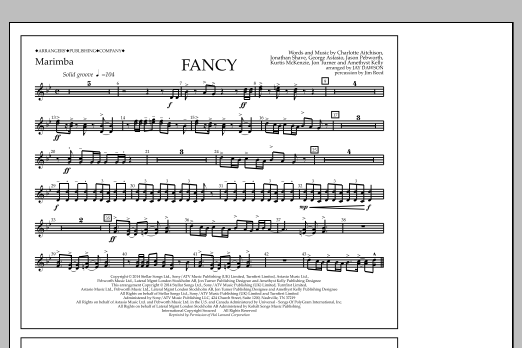 Jay Dawson Fancy - Marimba sheet music notes and chords arranged for Marching Band