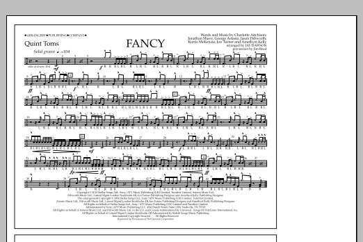 Jay Dawson Fancy - Quint-Toms sheet music notes and chords arranged for Marching Band