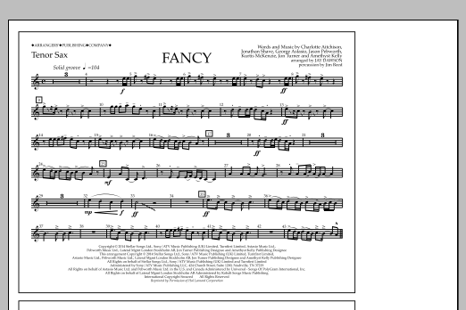 Jay Dawson Fancy - Tenor Sax sheet music notes and chords arranged for Marching Band