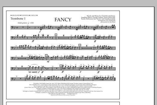 Jay Dawson Fancy - Trombone 1 sheet music notes and chords arranged for Marching Band