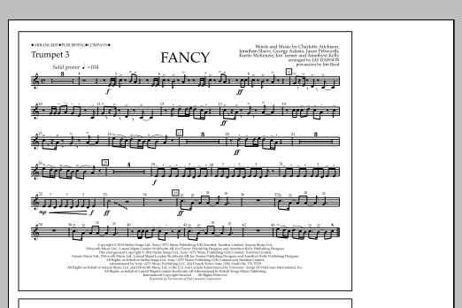 Jay Dawson Fancy - Trumpet 3 sheet music notes and chords arranged for Marching Band