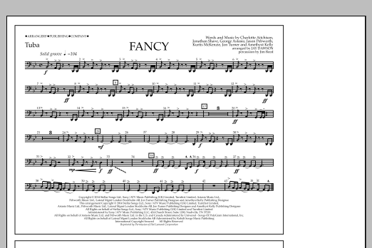 Jay Dawson Fancy - Tuba sheet music notes and chords arranged for Marching Band