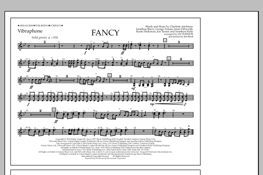 Jay Dawson Fancy - Vibraphone sheet music notes and chords arranged for Marching Band