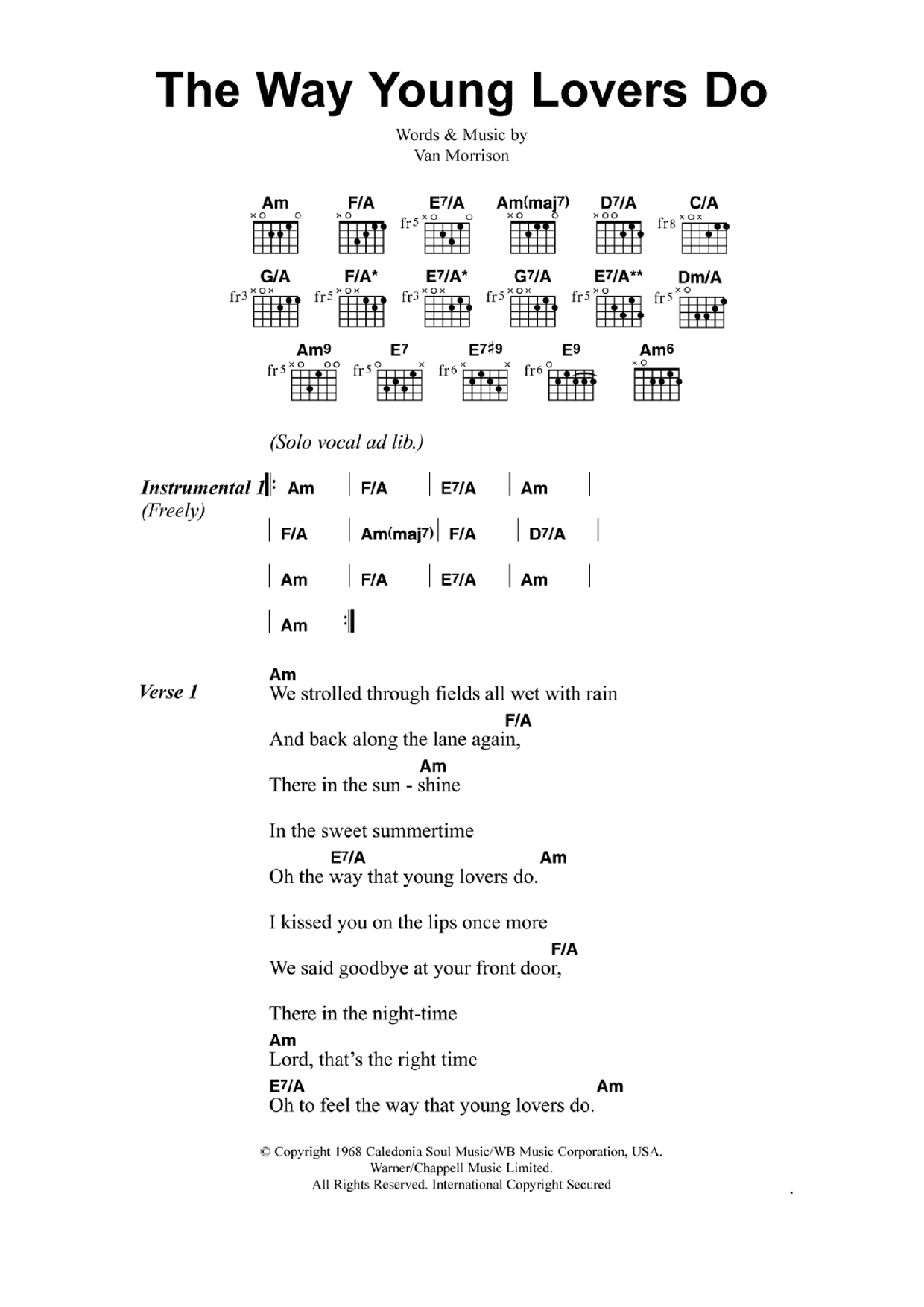 Jeff Buckley The Way Young Lovers Do sheet music notes and chords arranged for Guitar Chords/Lyrics