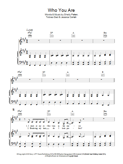 Jessie J Who You Are sheet music notes and chords arranged for Guitar Chords/Lyrics