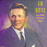 Jim Reeves 'Four Walls' Piano, Vocal & Guitar Chords (Right-Hand Melody)