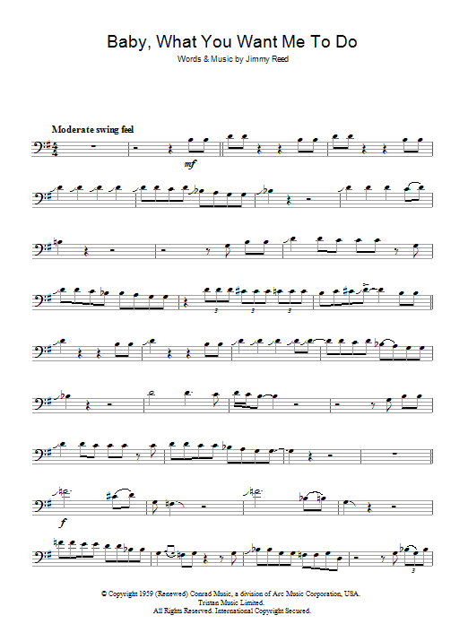 Jimmy Reed Baby, What You Want Me To Do sheet music notes and chords arranged for Piano, Vocal & Guitar Chords