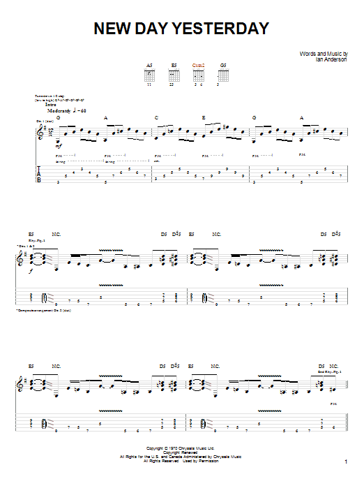 Joe Bonamassa New Day Yesterday sheet music notes and chords arranged for Guitar Tab