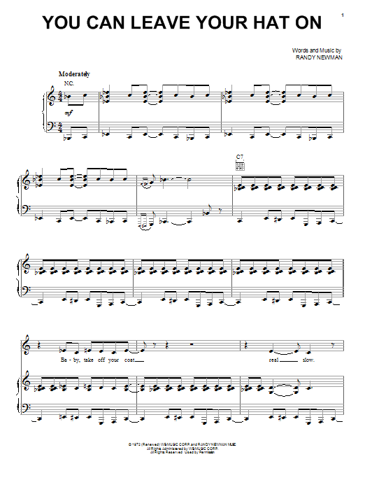 Joe Cocker You Can Leave Your Hat On sheet music notes and chords arranged for Drum Chart
