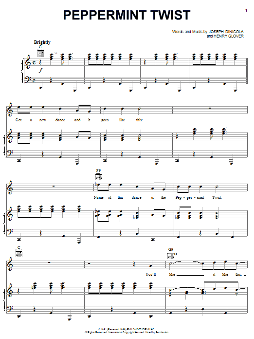 Joey Dee & The Starliters Peppermint Twist sheet music notes and chords arranged for Trombone Solo