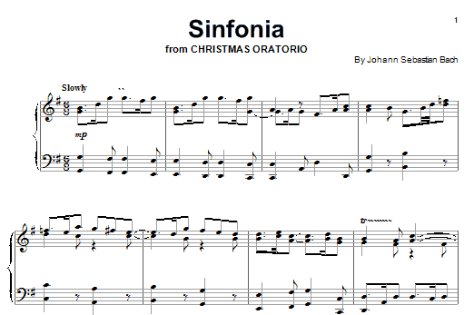 Johann Sebastian Bach Sinfonia sheet music notes and chords arranged for Clarinet Solo