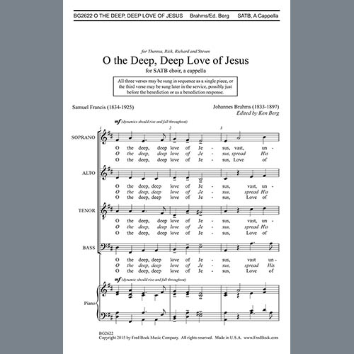 Easily Download Johannes Brahms Printable PDF piano music notes, guitar tabs for  SATB Choir. Transpose or transcribe this score in no time - Learn how to play song progression.
