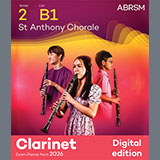 Johannes Brahms 'St Anthony Chorale (Grade 2, list B1, from the ABRSM Clarinet Syllabus from 2026)' Clarinet Solo
