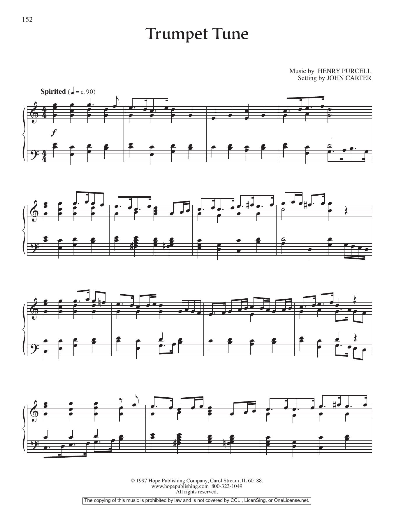 John Carter Trumpet Tune sheet music notes and chords arranged for Piano Solo