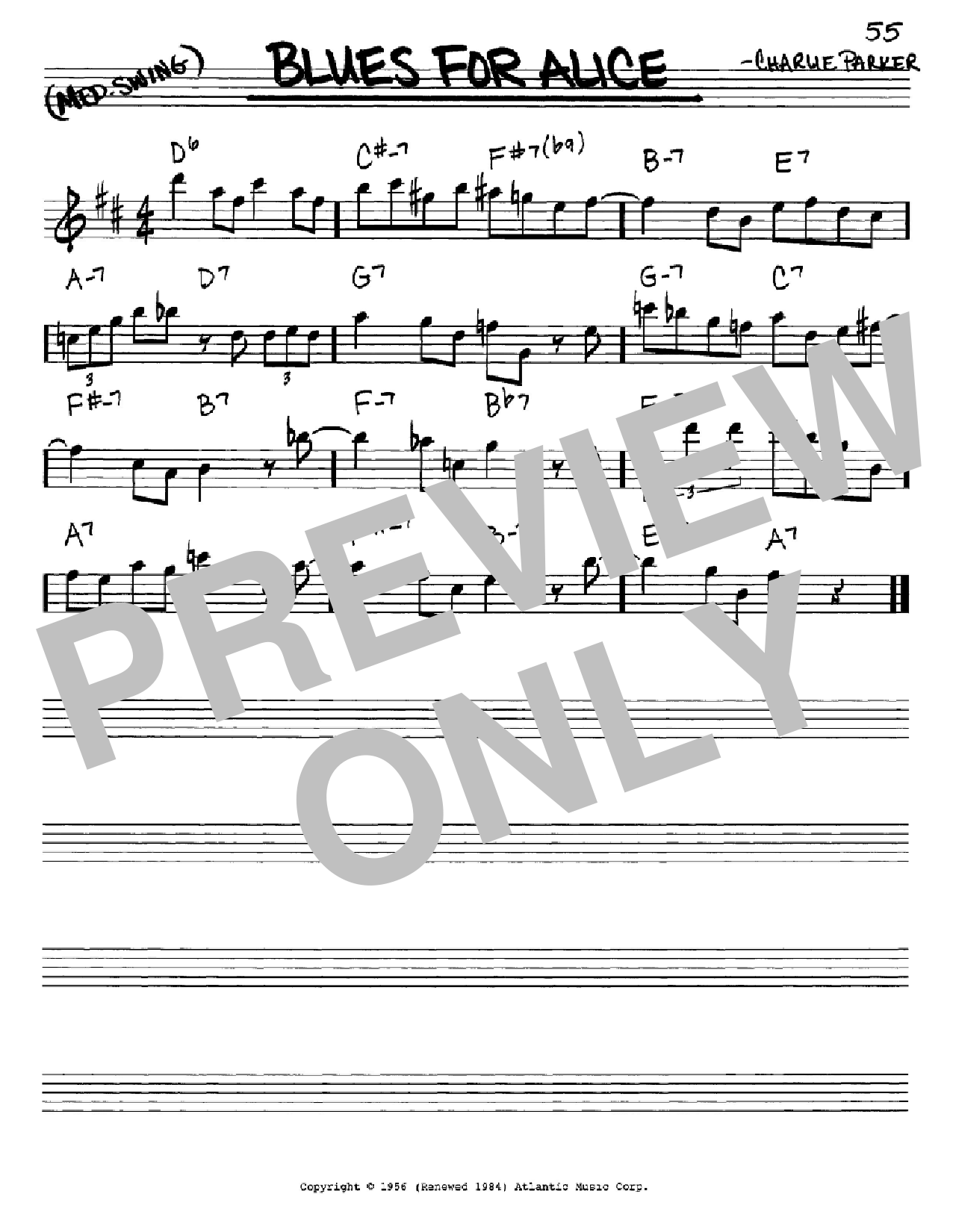 John Coltrane Blues For Alice sheet music notes and chords arranged for Piano Solo