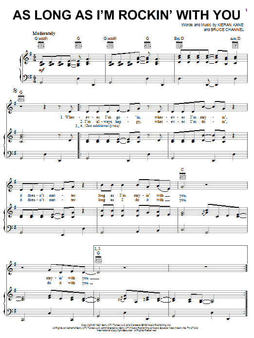 John Conlee As Long As I'm Rockin' With You sheet music notes and chords arranged for Piano, Vocal & Guitar Chords (Right-Hand Melody)