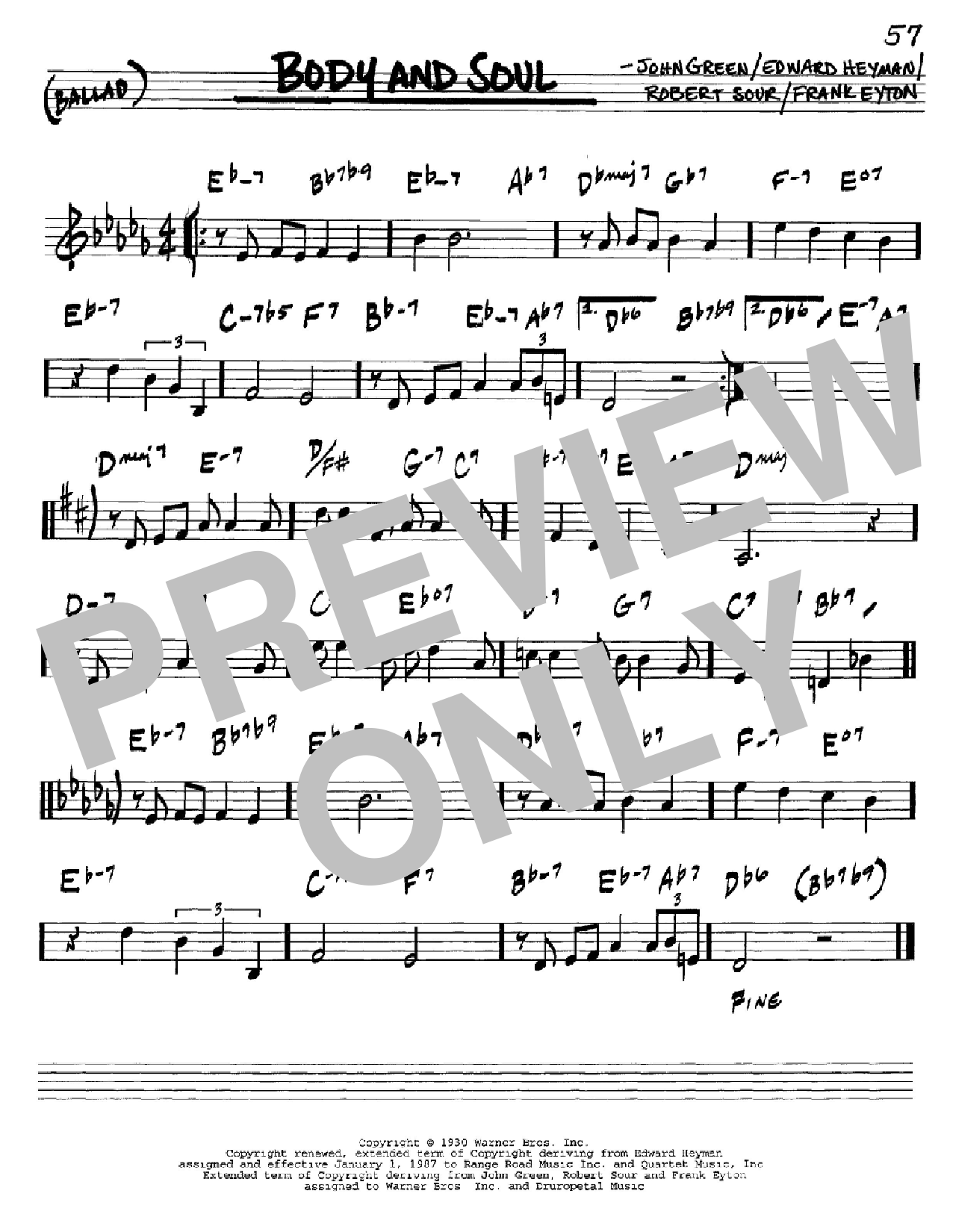John Green Body And Soul sheet music notes and chords arranged for Vibraphone Solo