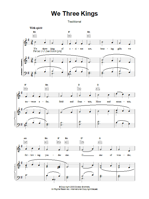John H. Hopkins, Jr. We Three Kings Of Orient Are sheet music notes and chords arranged for Alto Sax Duet
