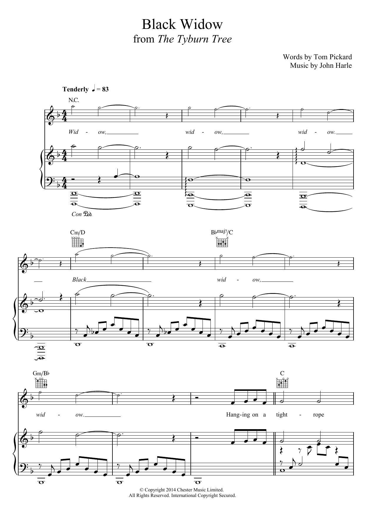 John Harle & Marc Almond Black Widow sheet music notes and chords arranged for Piano, Vocal & Guitar Chords