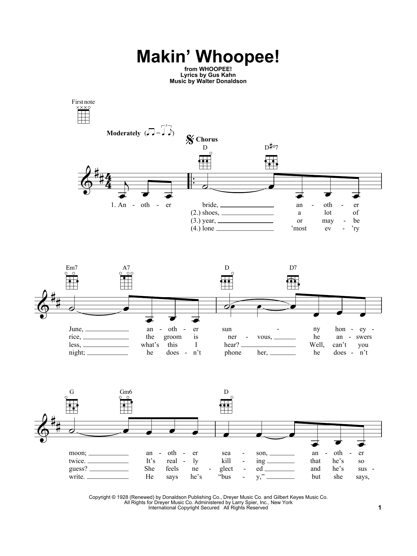 John Hicks Makin' Whoopee! sheet music notes and chords arranged for Piano Solo