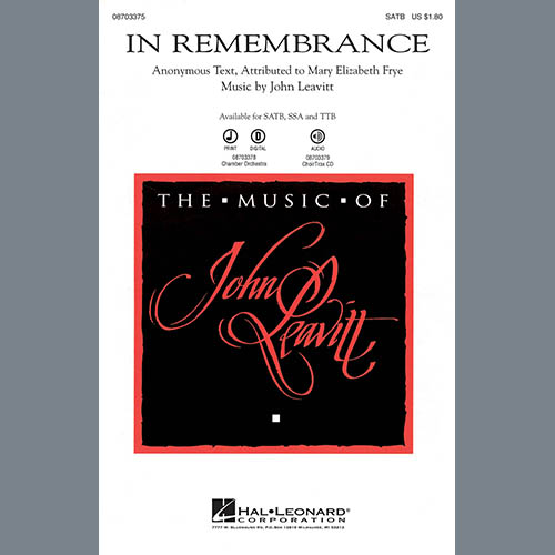 Easily Download John Leavitt Printable PDF piano music notes, guitar tabs for  TTBB Choir. Transpose or transcribe this score in no time - Learn how to play song progression.
