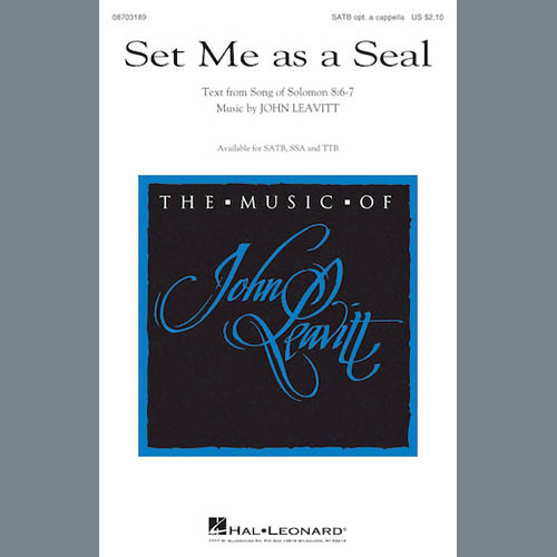 Easily Download John Leavitt Printable PDF piano music notes, guitar tabs for  TTB Choir. Transpose or transcribe this score in no time - Learn how to play song progression.