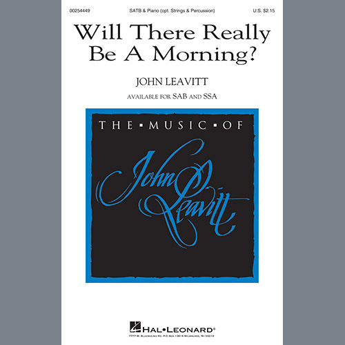 Easily Download John Leavitt Printable PDF piano music notes, guitar tabs for  SSA Choir. Transpose or transcribe this score in no time - Learn how to play song progression.