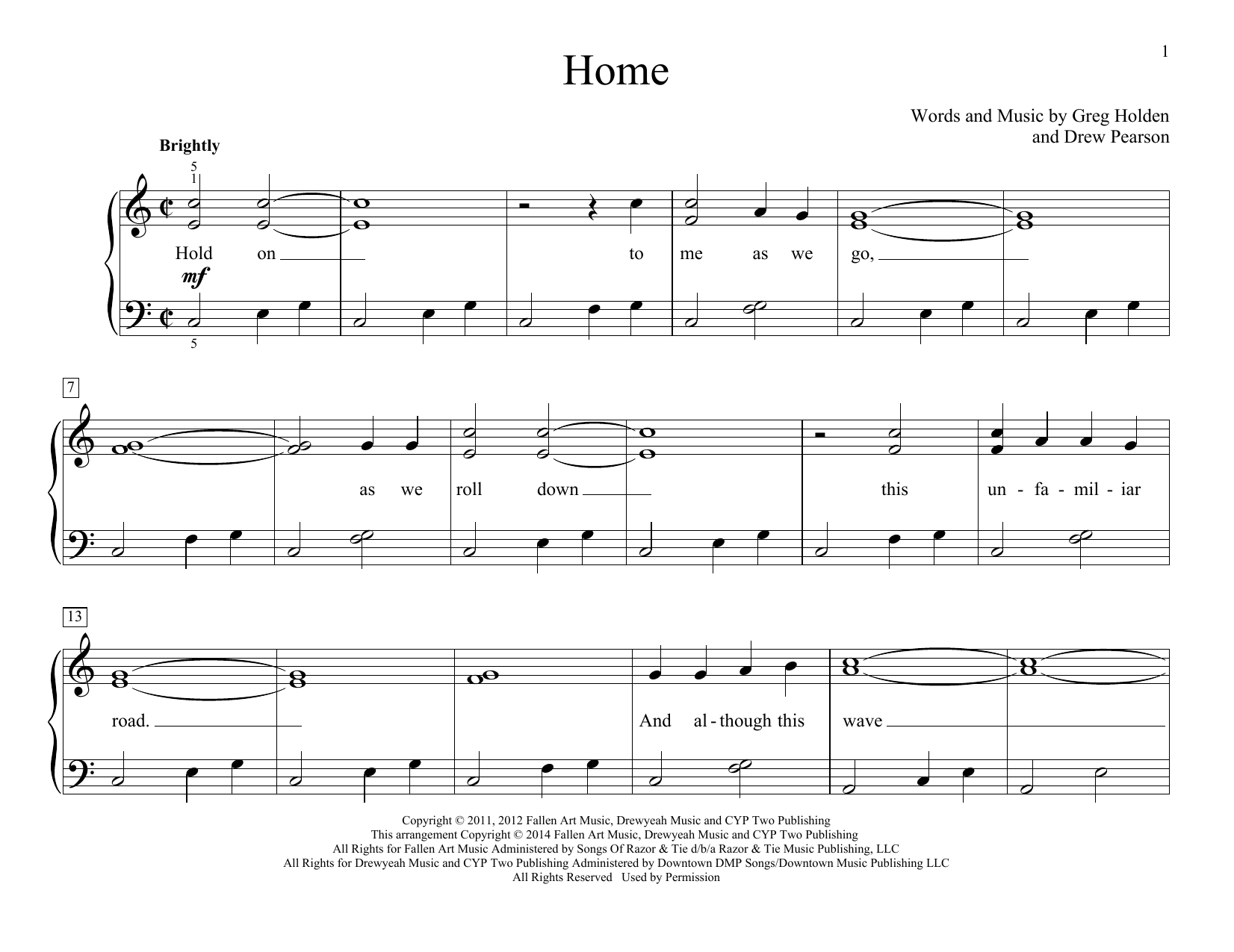 John Thompson Home sheet music notes and chords arranged for Educational Piano