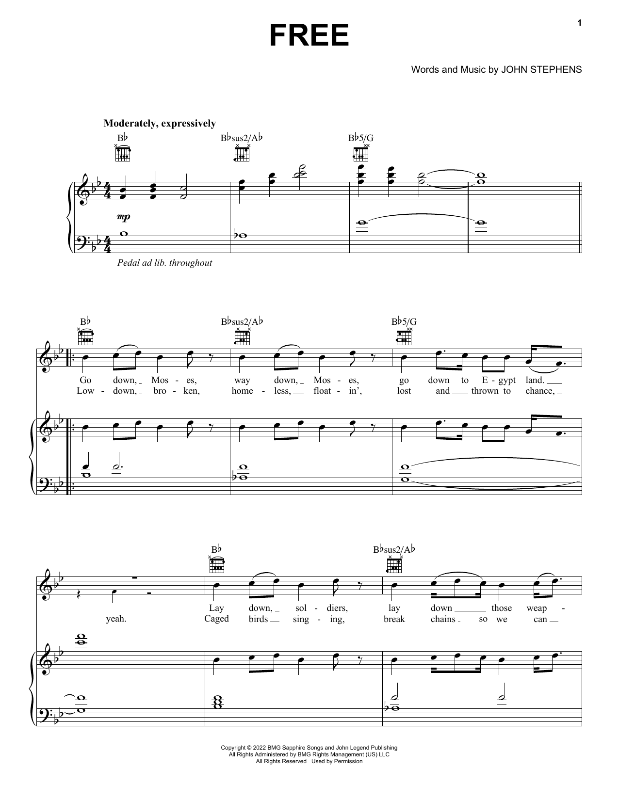 John Legend FREE sheet music notes and chords. Download Printable PDF.
