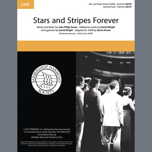 John Philip Sousa 'The Stars and Stripes Forever (arr. David Wright)' TTBB Choir