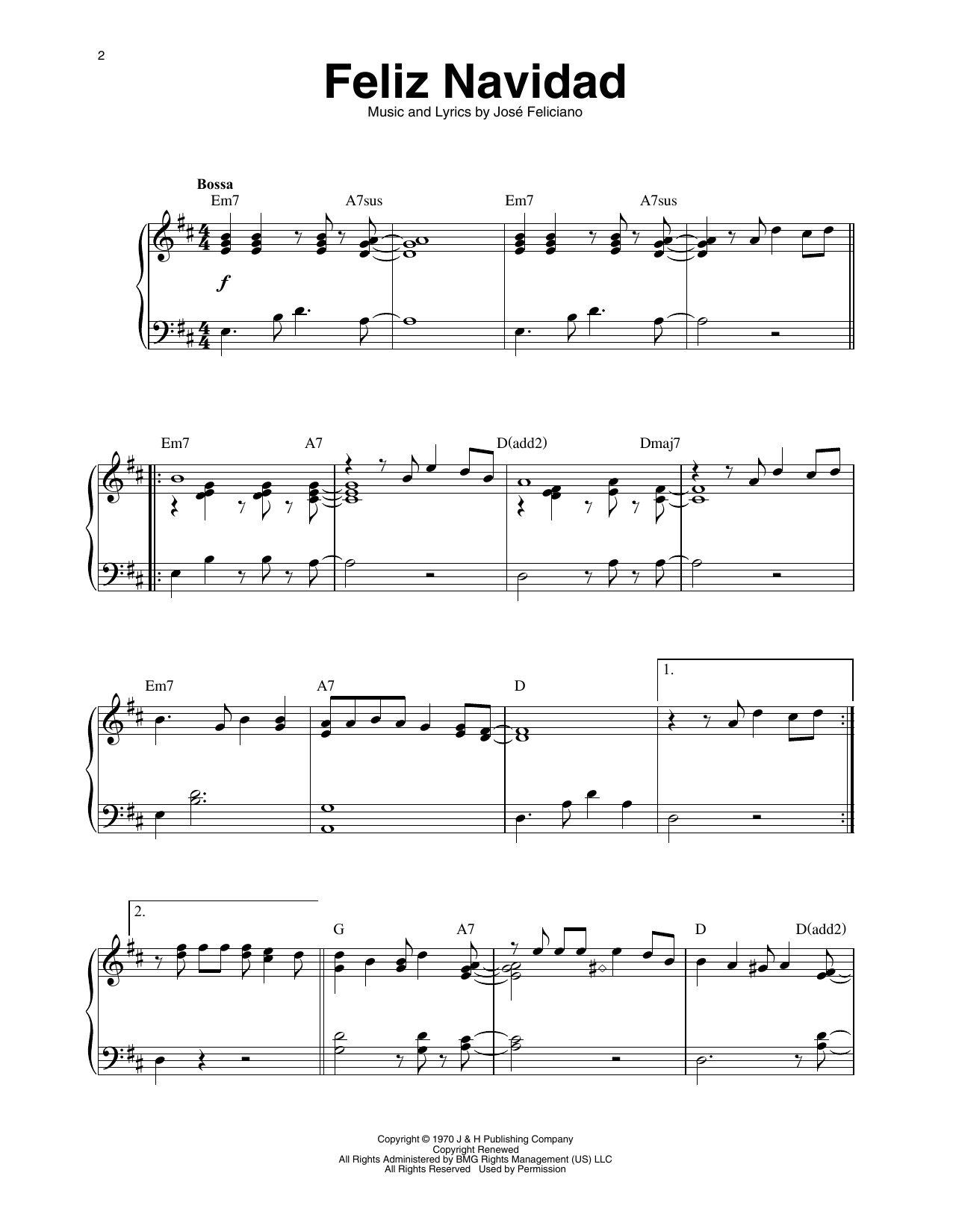 Jose Feliciano Feliz Navidad (arr. Maeve Gilchrist) sheet music notes and chords arranged for Harp