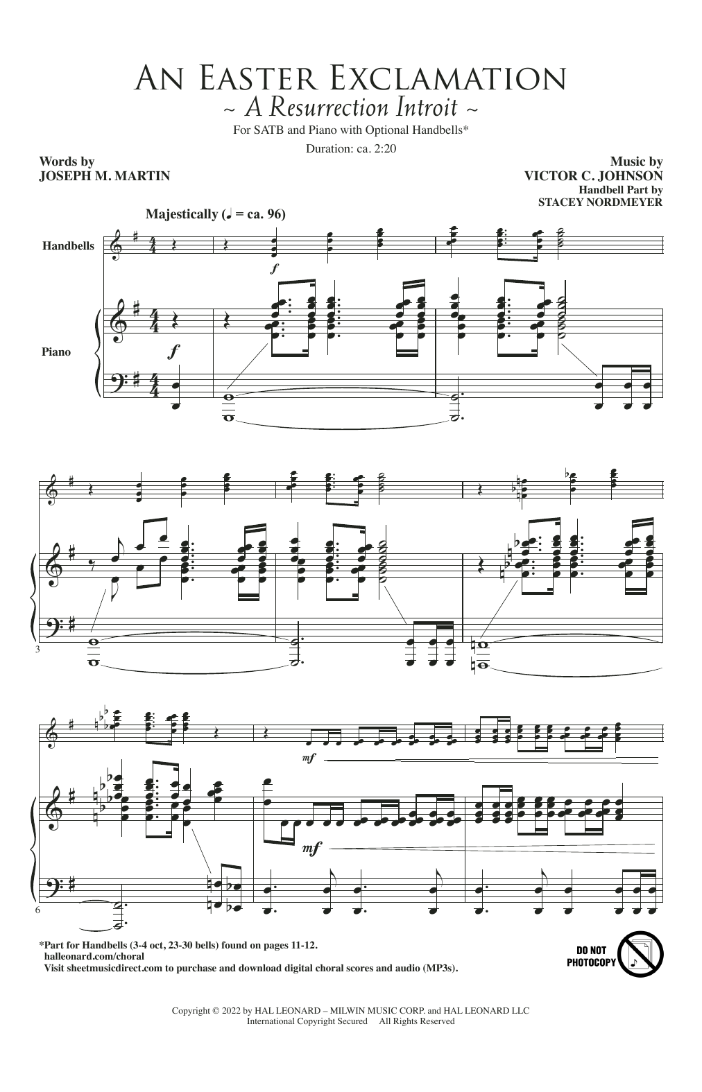 Joseph M. Martin and Victor C. Johnson An Easter Exclamation (A Resurrection Introit) sheet music notes and chords arranged for SATB Choir